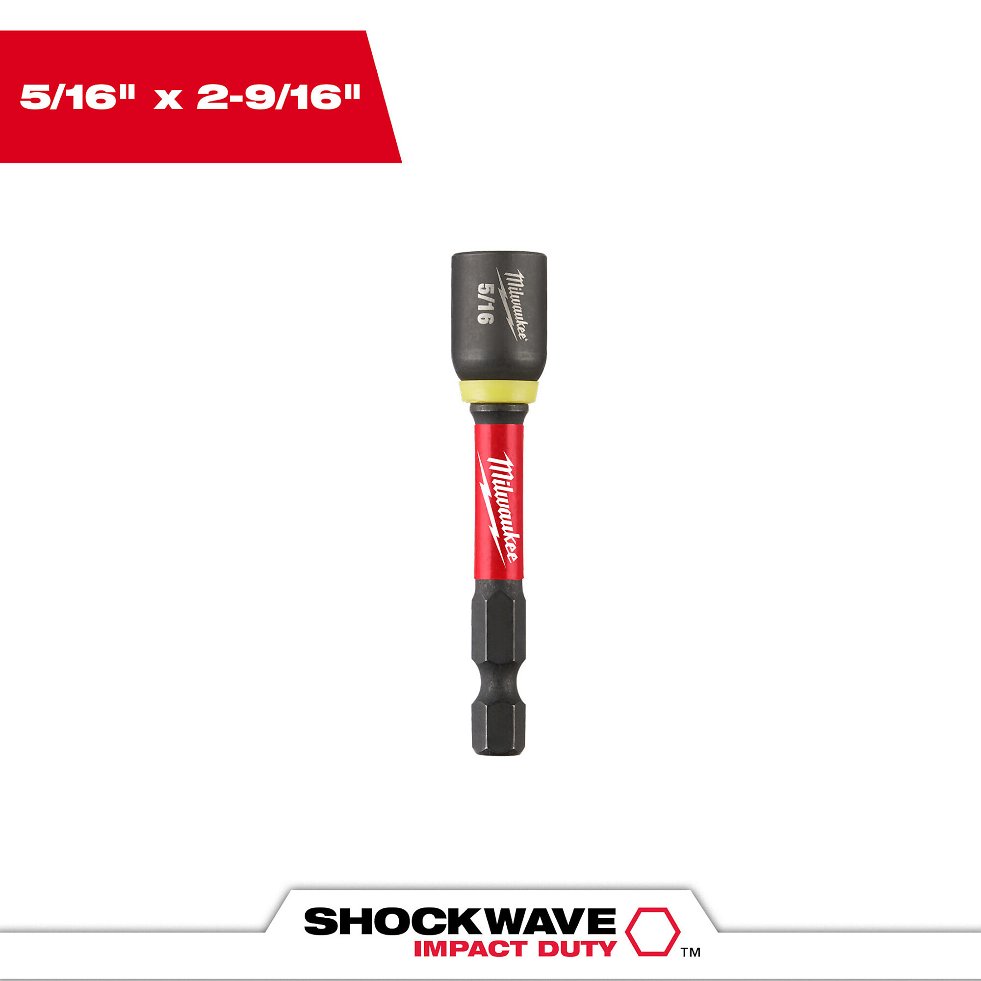 Milwaukee Shockwave Impact Duty Magnetic Nut Driver, 5/16in., Model# 49-66-4533